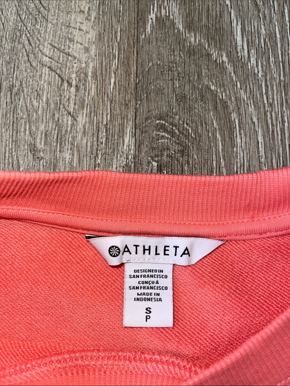 Athleta Coral Crewneck Sleeveless Pullover size small outdoorsy hiking yoga - Picture 2 of 5